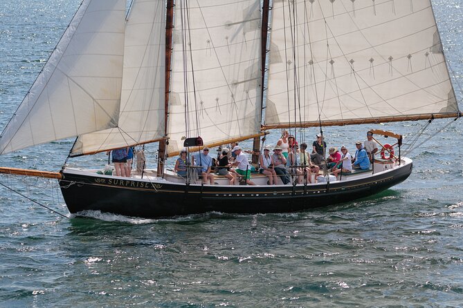 Day Sails and Sunset tours on Schooner Surprise in Camden Maine - Sailing out of Camden Harbor