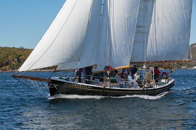 Day Sails and Sunset tours on Schooner Surprise in Camden Maine - Choosing between a day sail and sunset cruise