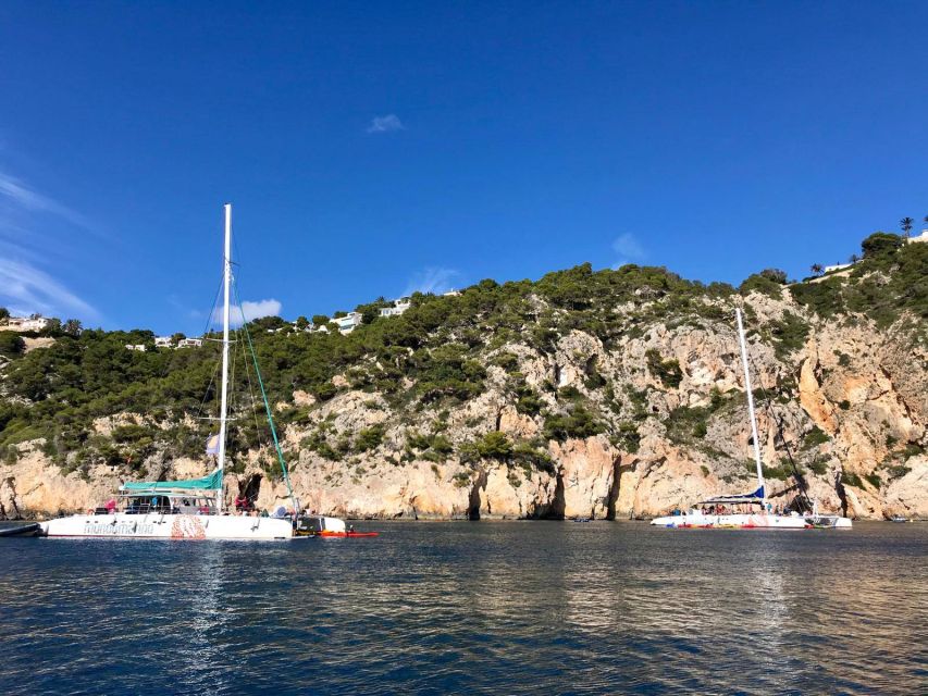 Dénia & Jávea: Portixol Sailing Catamaran Excursion with BBQ - Sun, shade, nets, and the best place to sit