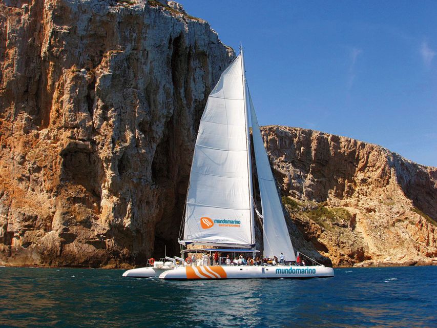 Dénia & Jávea: Portixol Sailing Catamaran Excursion with BBQ - Coastal views on the way to Portixol