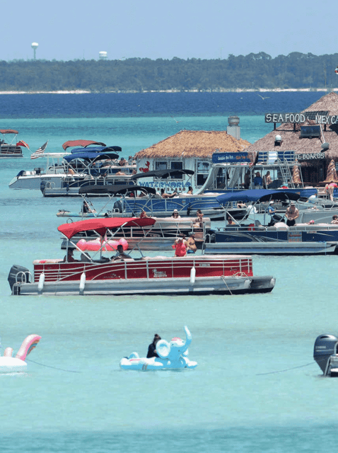 Destin: Crab Island Catamaran Tour with Dolphin Watching - Key points at a glance