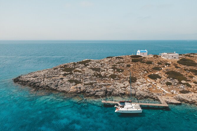 Dia Island Catamaran – Premium Lunch, Open Bar, Small Group - Brunch first, then a freshly made Mediterranean lunch