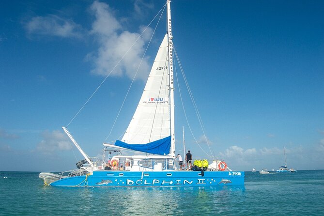 Dolphin Catamaran Snorkel and Sail with Open Bar - Sailing The Dolphin from Noord