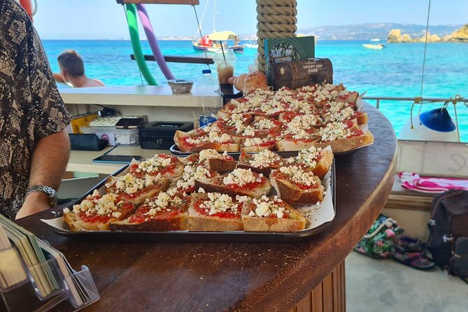 Dreamy Sails Daily Cruises at Argostoli Kefalonia Island - White Rocks Beach, reached only from the sea
