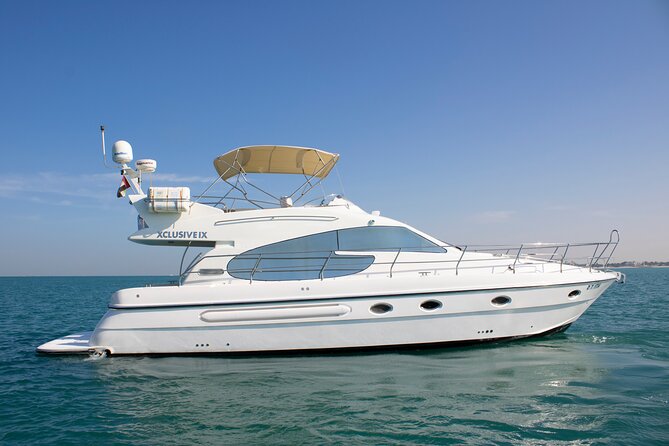 Dubai 3 Hour Private Luxury Yacht Charter with Jet Ski Option - Bluewaters Island and the Ain Dubai view