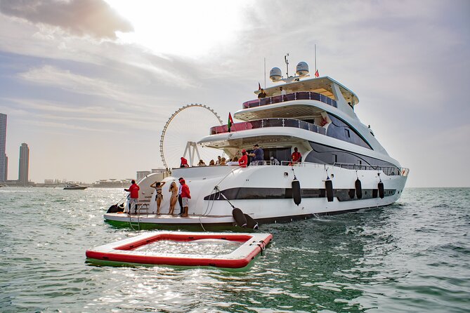Dubai Harbour Super Yacht Experience with gourmet & Drinks - Dubai Harbour and the Burj Al Arab route