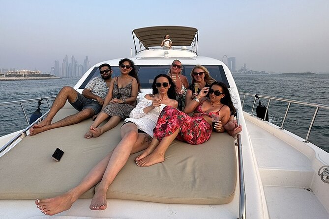 Dubai Marina 2 Hour Sunset Yacht Tour with Alcoholic Drinks - The Burj Al Arab and the limits of the route