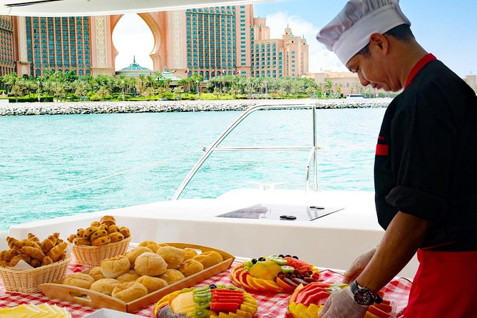 Dubai Marina Yacht Tour with Optional Breakfast or BBQ - Breakfast, BBQ, and sunset atmosphere