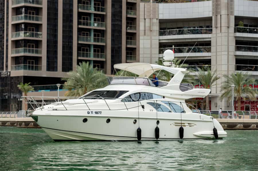 Dubai: Private Luxury Yacht Cruise for up to 20 People - Palm Jumeirah from the water