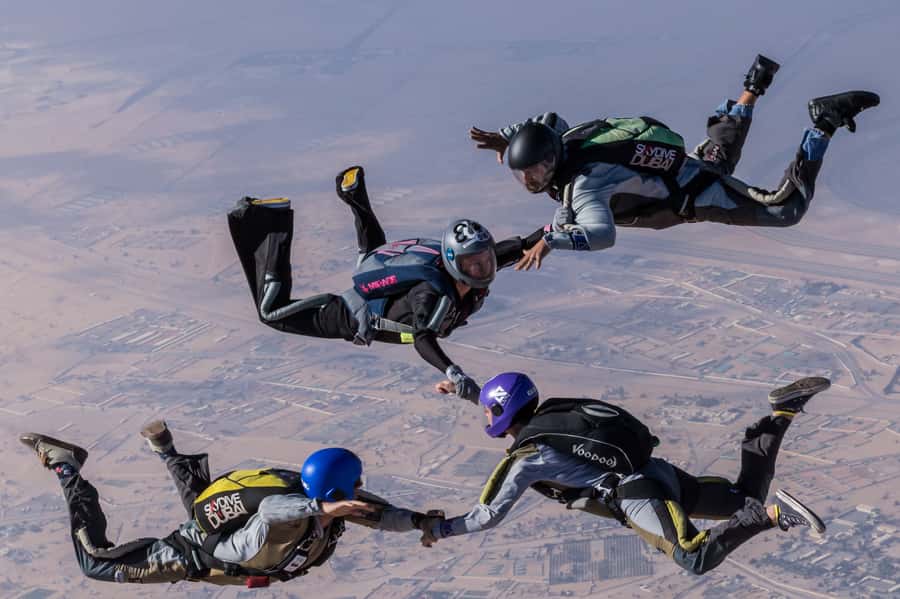 Dubai: Skydive at The Palm with Photos, Video & Yacht Tour - The parachute ride and landing