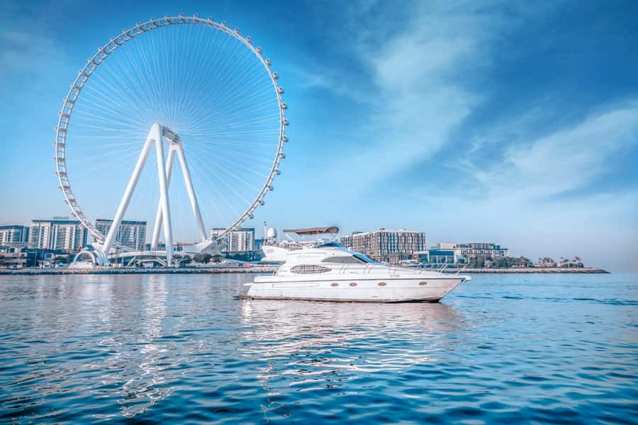 Dubai Yacht Tour - Boat Trip upto 12 guests Private event - Crew service for birthdays and proposals