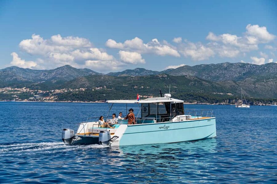 Dubrovnik: Sunset Catamaran Cruise with Sparkling Wine - The city walls from the sea