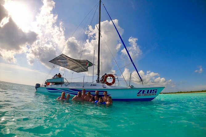 El Cielo Cozumel Snorkeling trip by Catamaran - Food, drinks, and the beach break