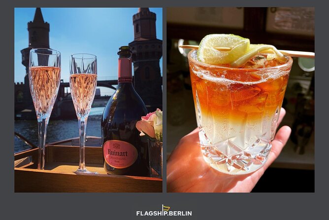 Evening aperitif tour aboard the motor yacht Fitzgerald - A quiet look at Berlin from the Fitzgerald
