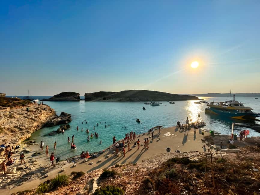 Evening Catamaran Ferry Cruise To The Blue Lagoon - The 75-minute cruise across the Mediterranean