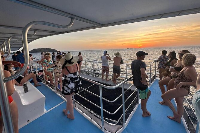 Flamingo Family Fun Catamaran Snorkel:Comfortable shaded seating - Leaving Playa Flamingo at 2 pm