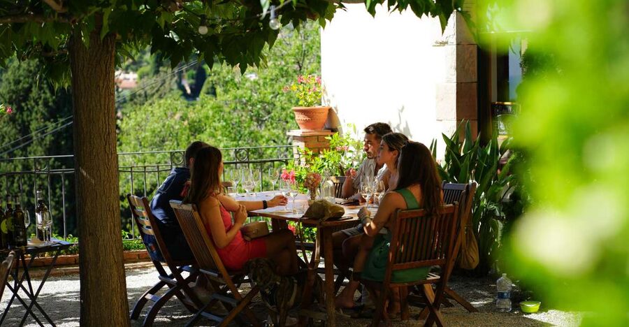 From Barcelona: E-Bike and Sailing Tour with Wine Tastings - Alella wine, cellar, and Catalan food