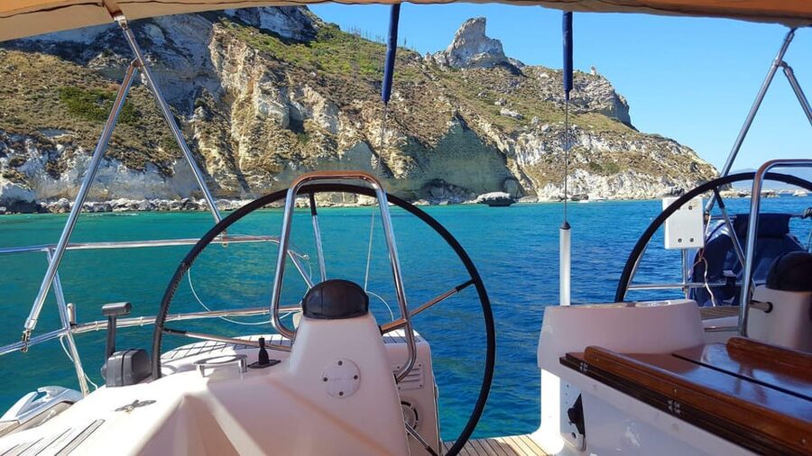 From Cagliari: Full Day Sailing at Mari Pintau - Poetto Beach from the water