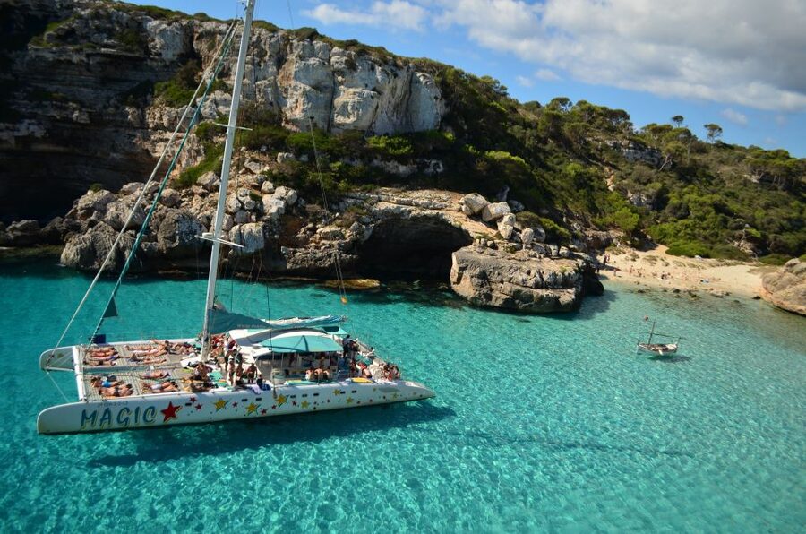 From Colònia de San Jordi : Catamaran Cruise to Es Trenc - Key points at a glance