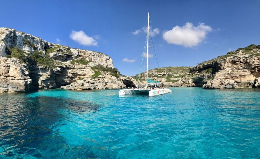 From Colònia de San Jordi : Catamaran Cruise to Es Trenc - Setting sail from Colònia de Sant Jordi