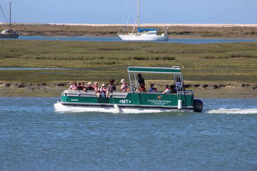 From Faro: 2-Island, 2-Stop Ria Formosa Catamaran Tour - The return ride as the tide changes
