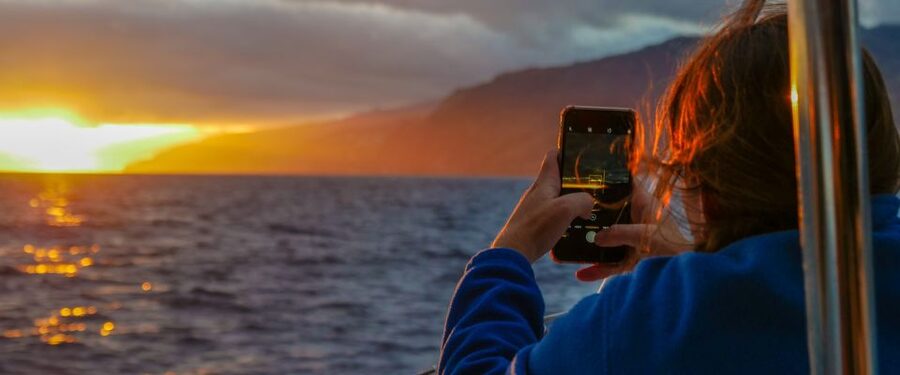 From Funchal: Cabo Girao Sunset Cruise on Luxury Catamaran - The swim and snorkeling stop below the cliff