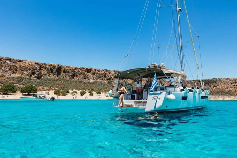 From Kissamos: Balos Gramvousa Sailing Cruise with Lunch - Balos Lagoon: beautiful water and flexible beach time