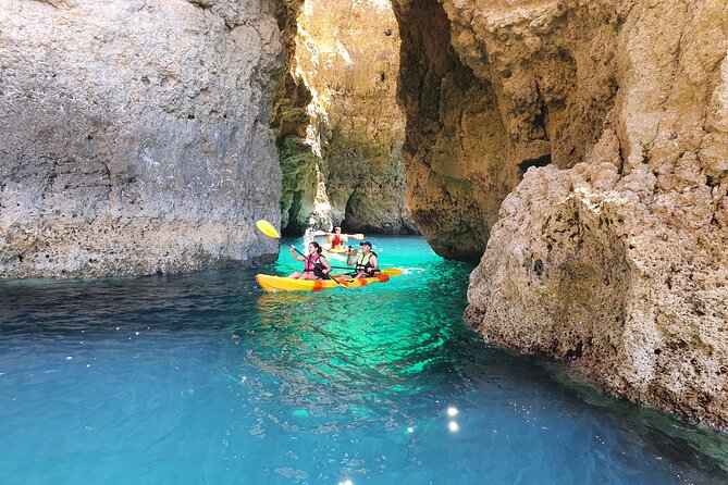 From Lagos: Kayak Tour of Ponta da Piedade Caves on Catamaran - Launching from the catamaran