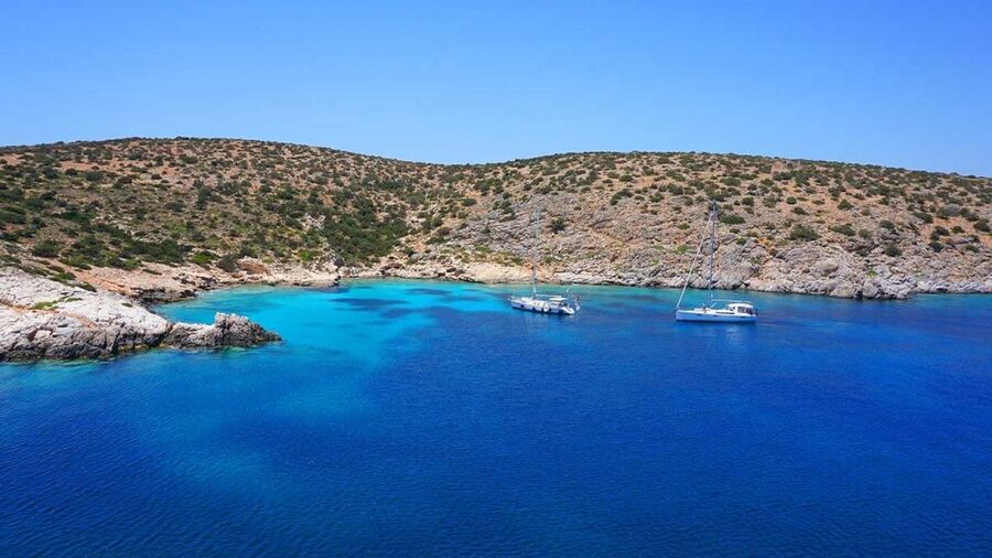 From Naxos: Schinoussa and Iraklia Sailing Cruise with BBQ - Agios Georgios, Iraklia’s small capital