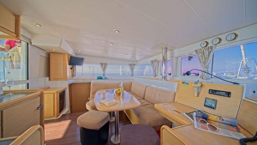 From Palau: Catamaran tour in La Maddalena Archipelago - Swimming and snorkeling from the catamaran