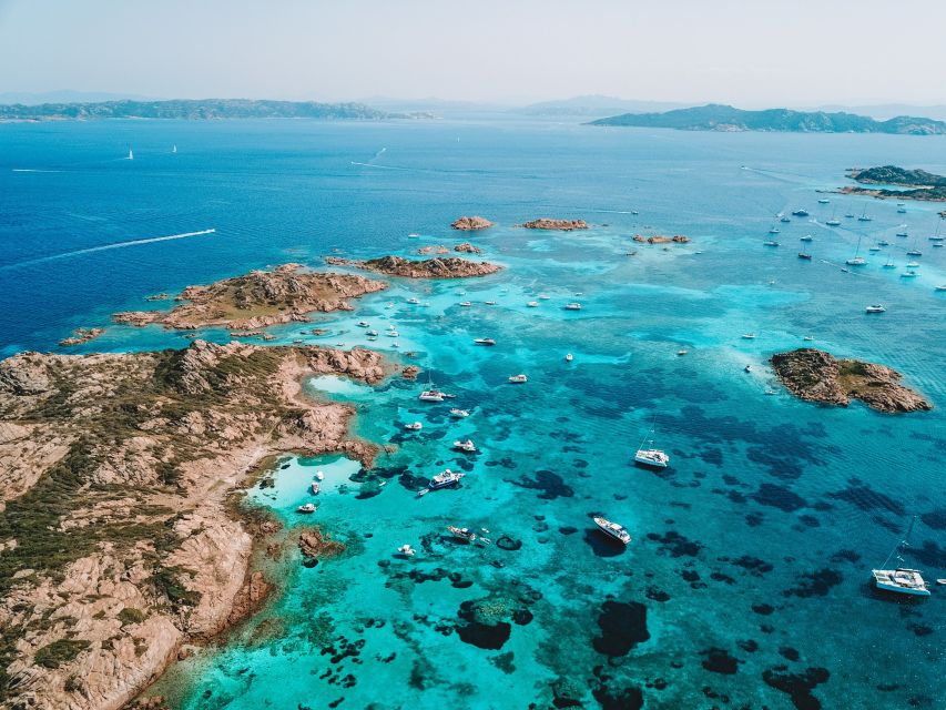 From Palau: La Maddalena Full-Day Archipelago Catamaran Tour - Sailing out from Palau at 9 AM