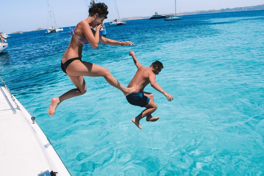 From Palau: La Maddalena Full-Day Archipelago Catamaran Tour - Three swim stops and time to snorkel