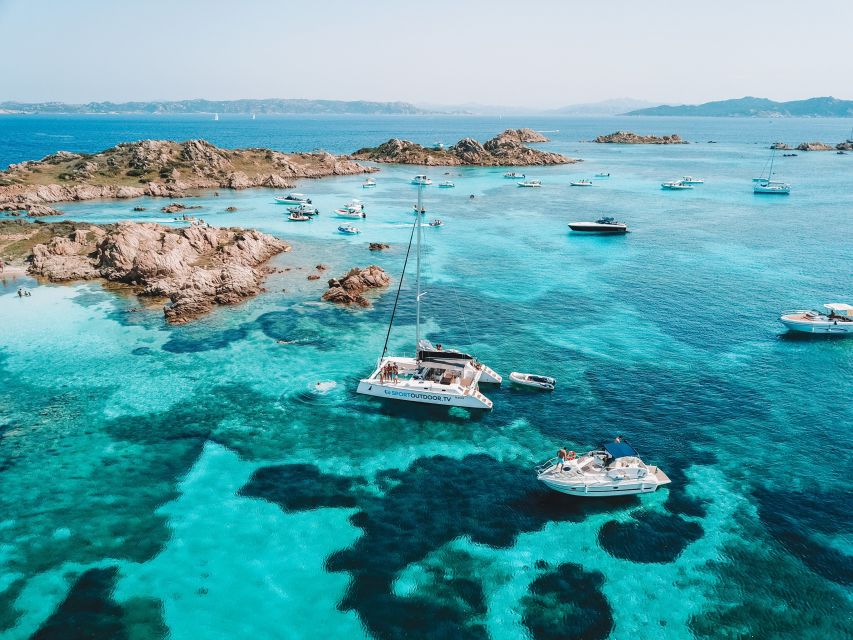 From Palau: La Maddalena Full-Day Archipelago Catamaran Tour - What the small group feels like onboard