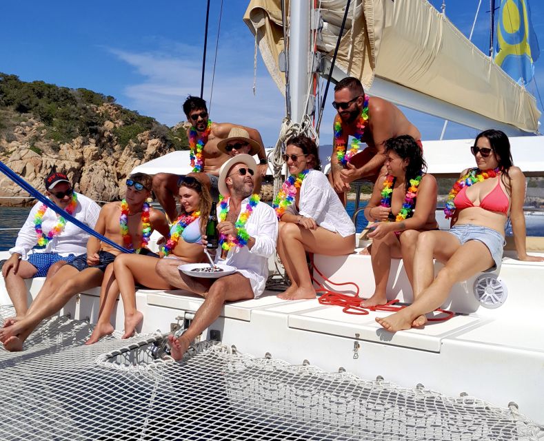 From Palau: Maddalena Archipelago Catamaran Tour with Lunch - Swimming and snorkeling in clear water