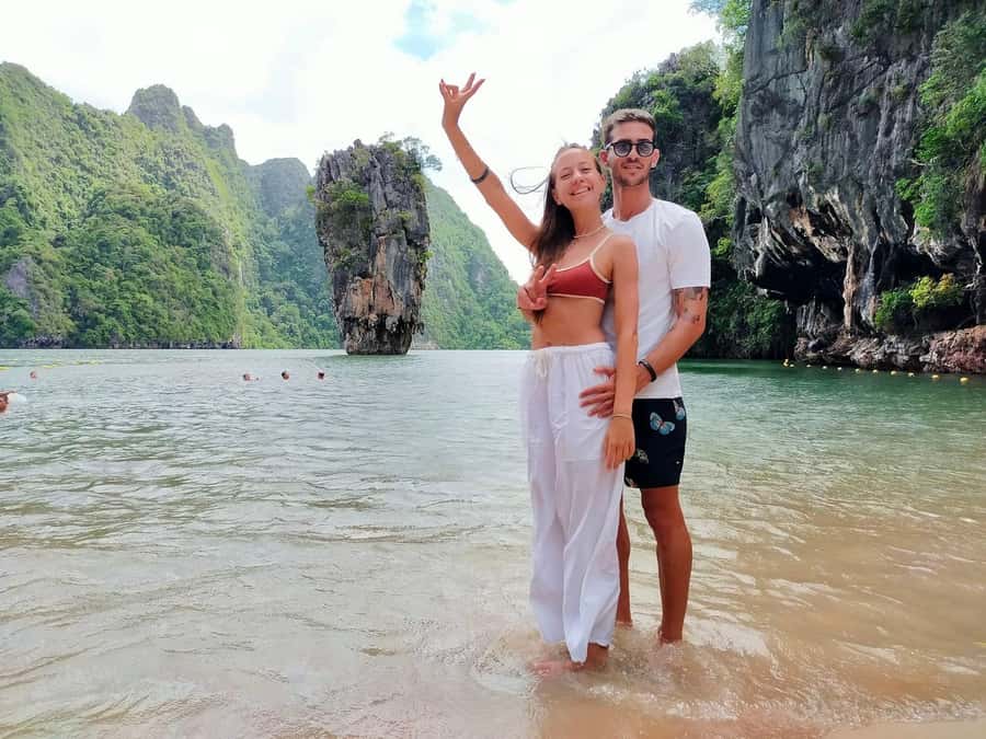 From Phuket: Phang Nga Bay Catamaran Adventure Tour - Panak Island and the first limestone scenery
