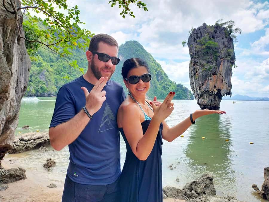 From Phuket: Phang Nga Bay Catamaran Adventure Tour - Khao Ma Chu and the odd rock formations