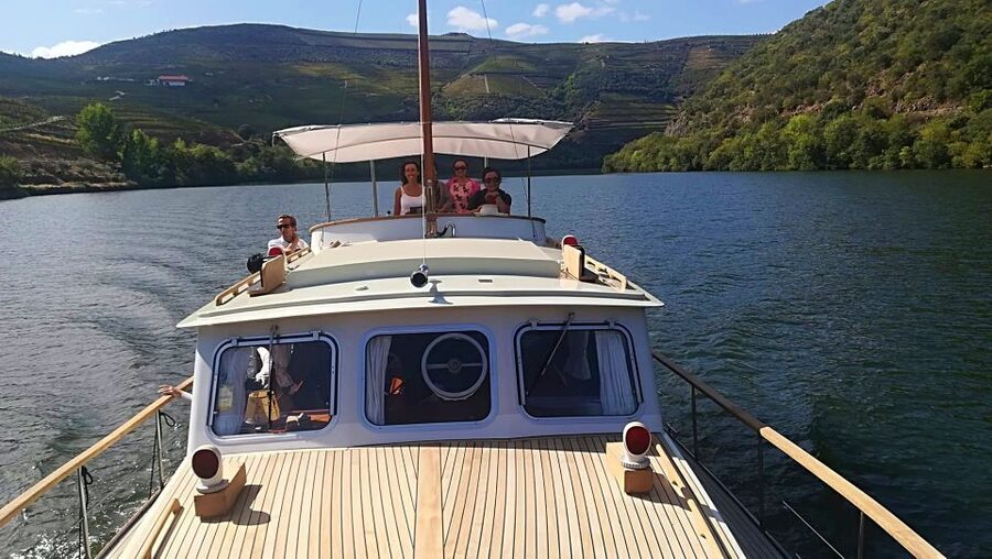 From Pinhão: Private Yacht Cruise along the Douro River - Inside the Yacht: Glass, Shade, and Open Air