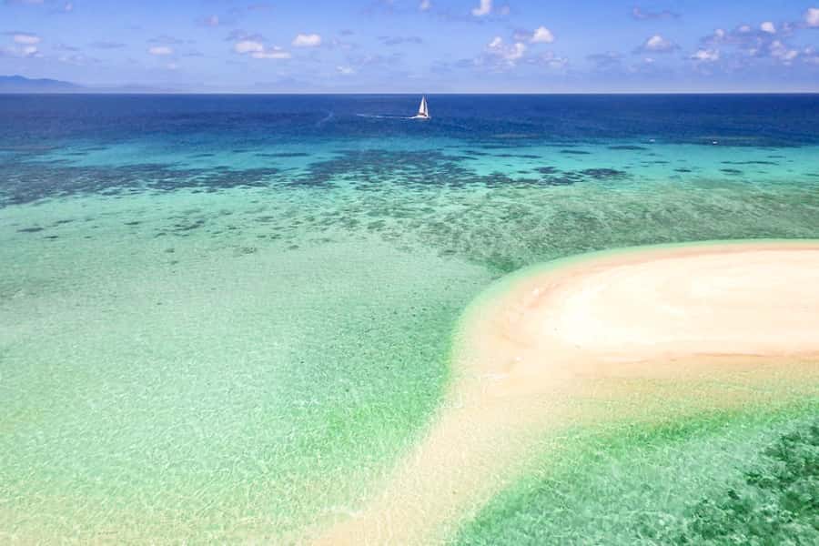 From Port Douglas: Outer Reef Cruise by Luxury Catamaran - Leaving Port Douglas with the Daintree in view