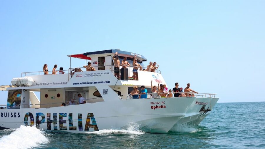 From Portimão: Catamaran Cruise to Benagil Caves with BBQ - Beach time, BBQ, and an open bar