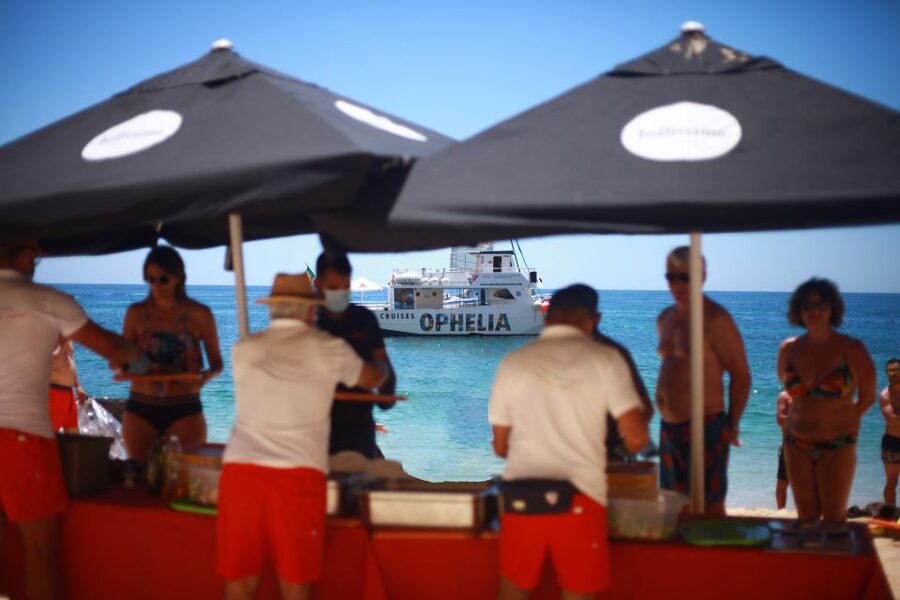 From Portimão: Catamaran Cruise to Benagil Caves with BBQ - Crew, languages, and the mood on board