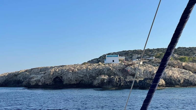 From Protaras: Catamaran Cruise to Blue Lagoon - Fig Tree Bay gives you a familiar Cyprus view