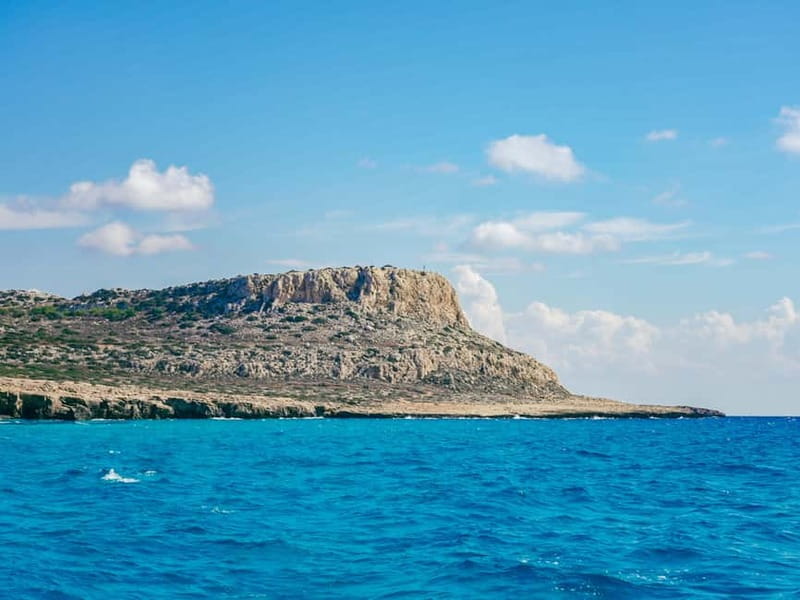From Protaras: Catamaran Cruise to Blue Lagoon - Cape Greco and the Sea Caves