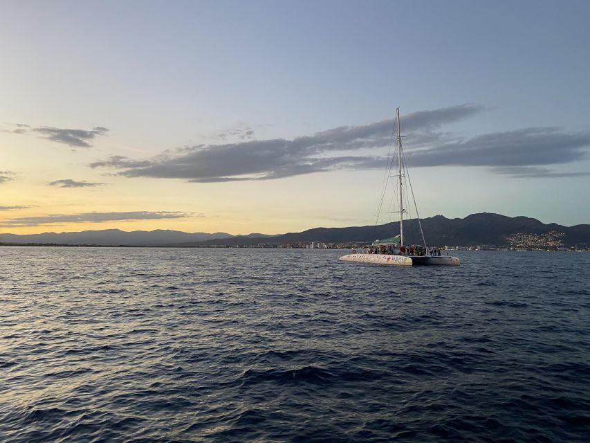 From Roses: Sunset Catamaran Cruise - A sunset sail across the Bay of Roses