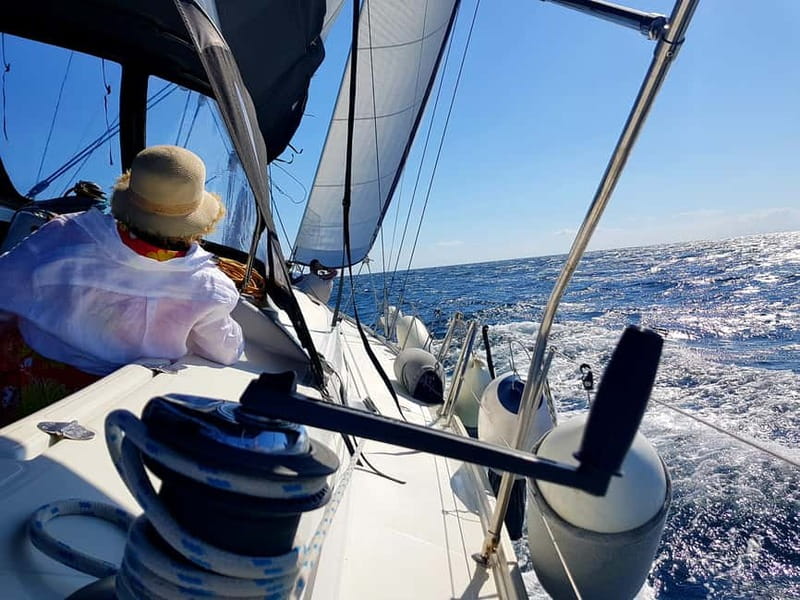 From Skiathos Marina: Yacht Sailing Day Trip with Lunch - Dasia cave snorkeling and the final stop at Arkos