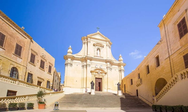 From Sliema/Bugibba: Best of Gozo & Comino Catamaran Tour VT - Arriving in Gozo at Mgarr Harbour