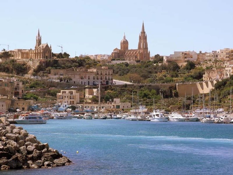 From Sliema/Bugibba: Best of Gozo & Comino Catamaran Tour VT - The 40-minute cruise from Malta to Gozo