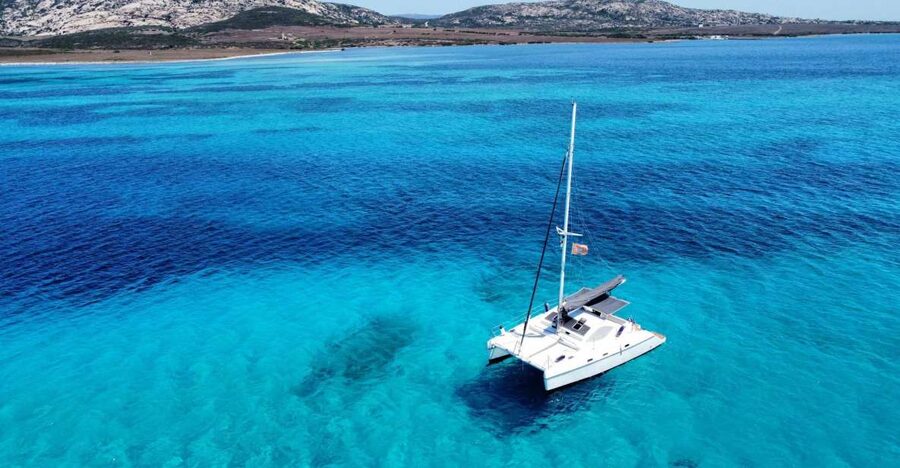From Stintino: Catamaran tour to Asinara Island - A Sardinian lunch served on the water