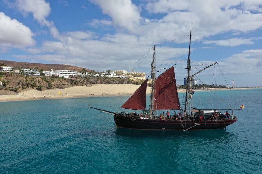 Fuerteventura: 4-Hour Pirate Sailing Adventure - Swimming, swinging, and the attached pool