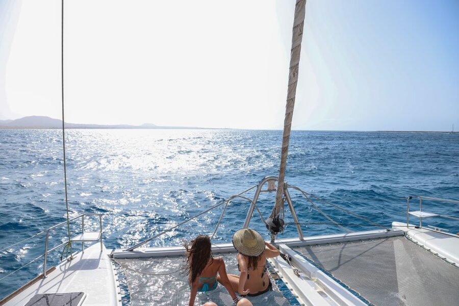Fuerteventura: Private Luxury Catamaran to Lobo Island - Paella, cava, and an afternoon on deck