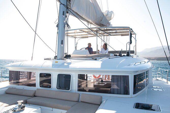 Fuerteventura: Small-Group Magic Deluxe Catamaran Cruise - Looking for dolphins in open Atlantic water